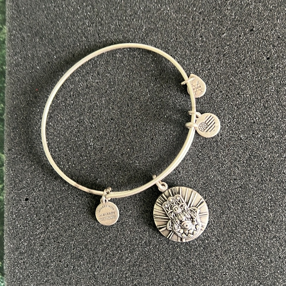 Alex and Ani silver Hand of Fatima bracelet. Very good condition.